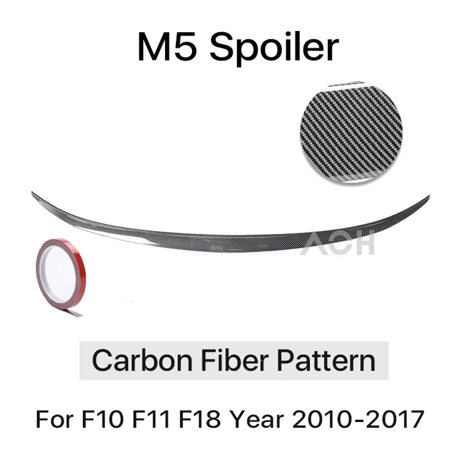 Rear Bumper Trunk Spoiler Lip Roof Carbon Boot Spoiler Wing M5 MP M4 PSM For BMW 5 Series F10 2026-2026 Car Accessories