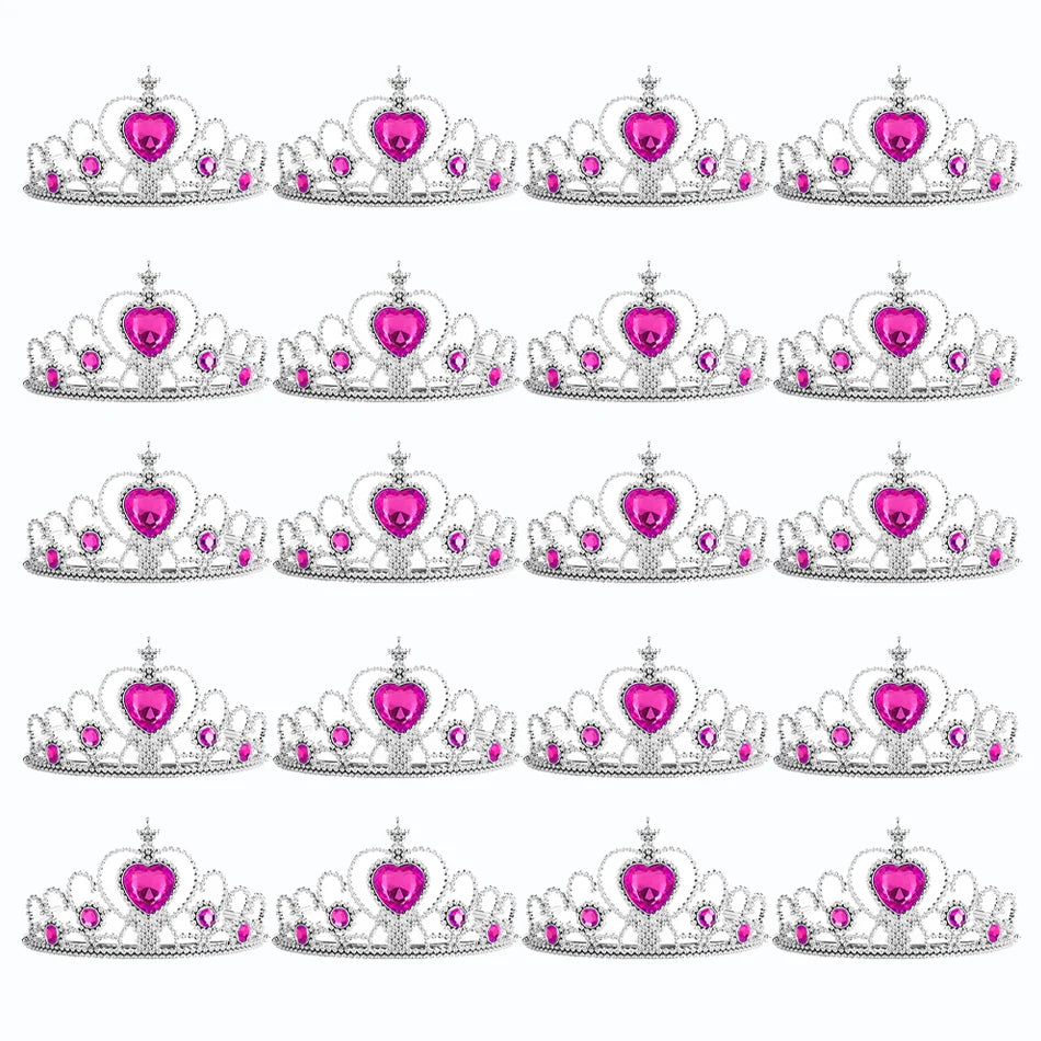 Wholesale 20pcs/lot Kids Crown Tiara Princess Magic Wand Wand Snowflake Fairy Stick Princess Show Dress Up Costume Accessories