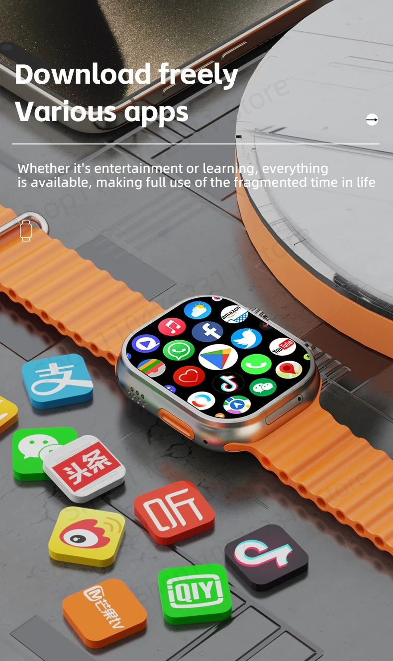 ZestBolt CD12 Smartwatch Android 12.0 4G 5G LTE Sim Card Rotating Camera 2.26 inch 490*580 HD Amoled Screen 2080Mah Smart Watch