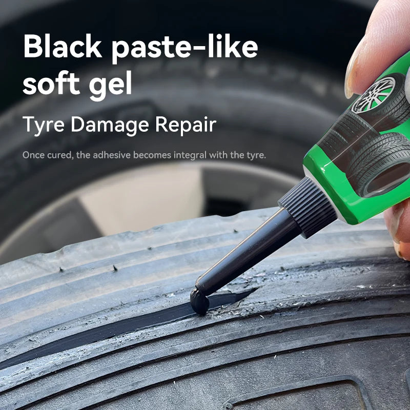 Tire Repair Glue Waterproof & High Temperature Resistant Black Sealing Waterproof And High-Temperature Resistant Repair Adhesive