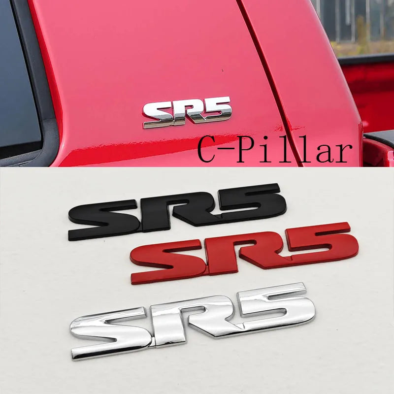 3D Car Sticker Logo V6 4X4 SR5 TACOMA Trunk Badge Door Waier Line C-Pillar Emblem Decals For Toyota TACOMA N170 N260 N300 N400
