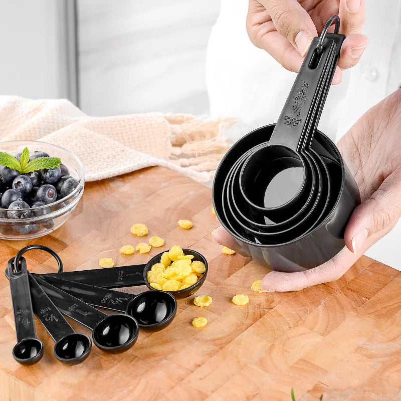 Plastic Measuring Cups & Spoons with Scale - 10-Piece Baking Set - photo 2