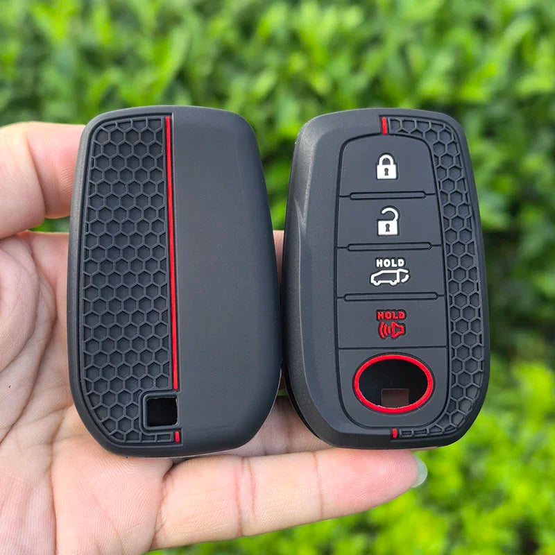 2026 Silicone Auto Remote Car Key Case Cover For Toyota CHR Hilux Fortuner Land Cruiser 200 Camry Corolla Crown RAV4 Highland