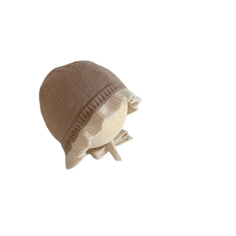 Baby Girl Knitted Ear Flap Hat - Warm Winter Bonnet, 0-2 Years - photo 5