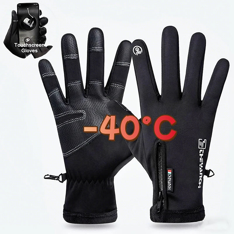 Thermal Touchscreen Winter Gloves, Windproof Ski Gloves