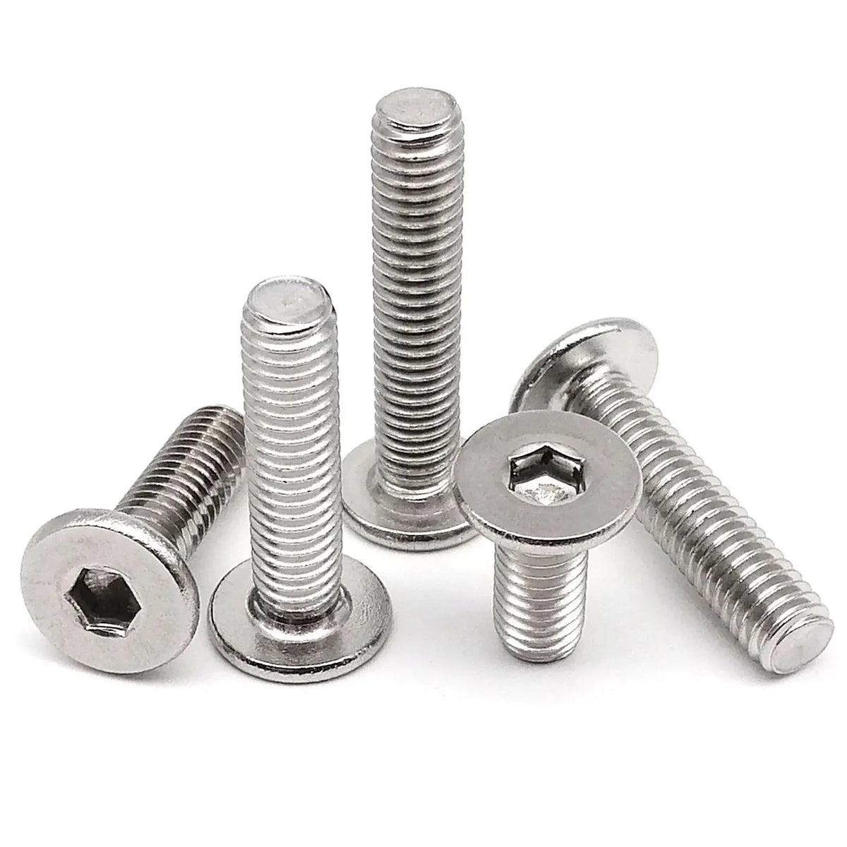 Stainless steel hex wafer head bolts, M2 to M8 — view 1 of 15