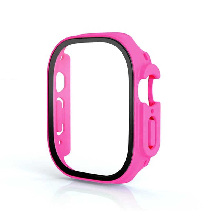 For Apple Watch Ultra 3 49mm 2026 PC Bumper+Screen Protector Tempered Glass+Cover for apple watch Case ultra 2/Ultra Accessories