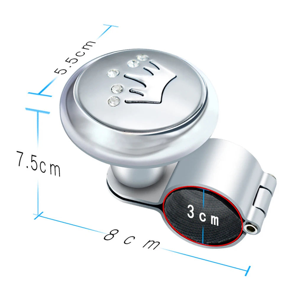 Car Steering Wheel Auto Truck Power Spinner Booster Aid Knob Ball Handle Clamp Car Accessories Professional Supplies Universal