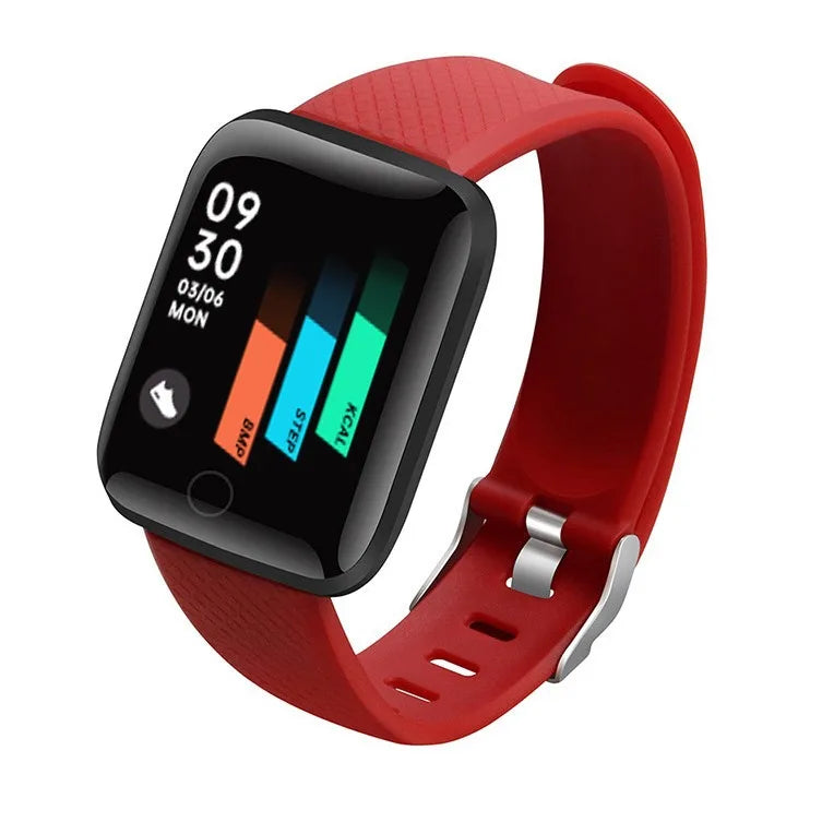 New 116Plus Smart Watch for Men Women Kids Gift Message Remind Music Control Sport Step Calories D13 Smartwatch Alarm Clock