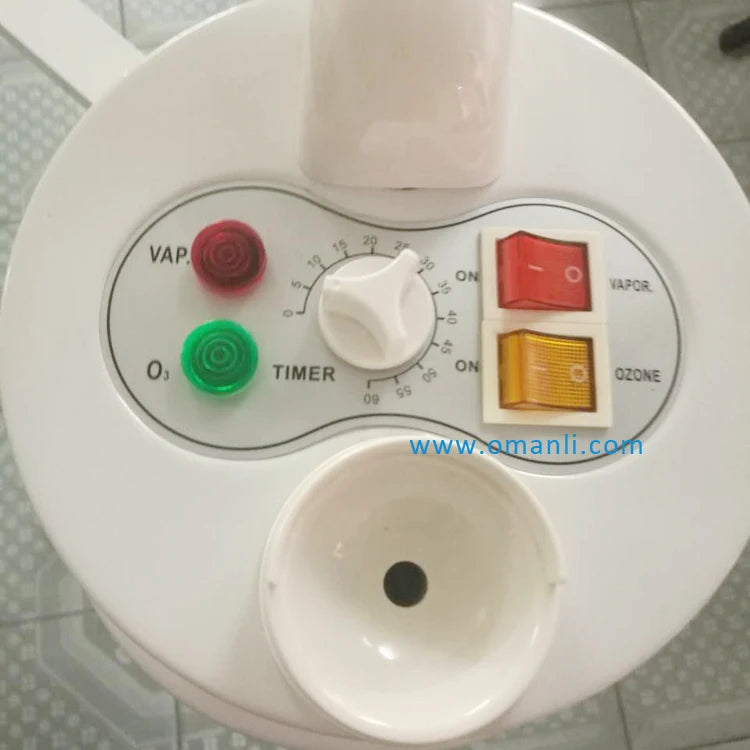 Salon Use Facial Steamer with Magnifying Lamp Glass 2 in 1