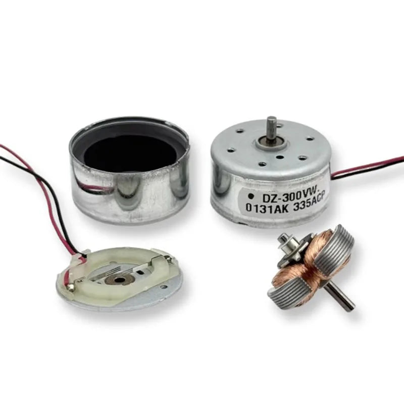 3V-6V 3.7V 5V 6V 7550RPM Micro DC Motor 24mm Round Spindle 2mm Shaft (RF-300) for DIY Toys/Solar Power Models/Fan Projects