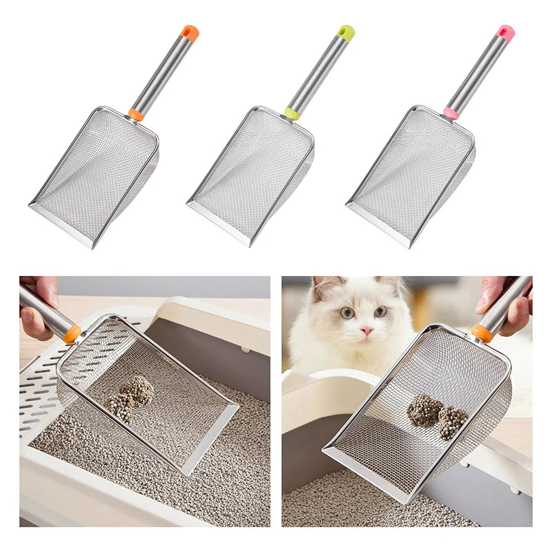 Fine Mesh Non-Stick Litter Scoop - Stainless Steel Sifter – photo 6