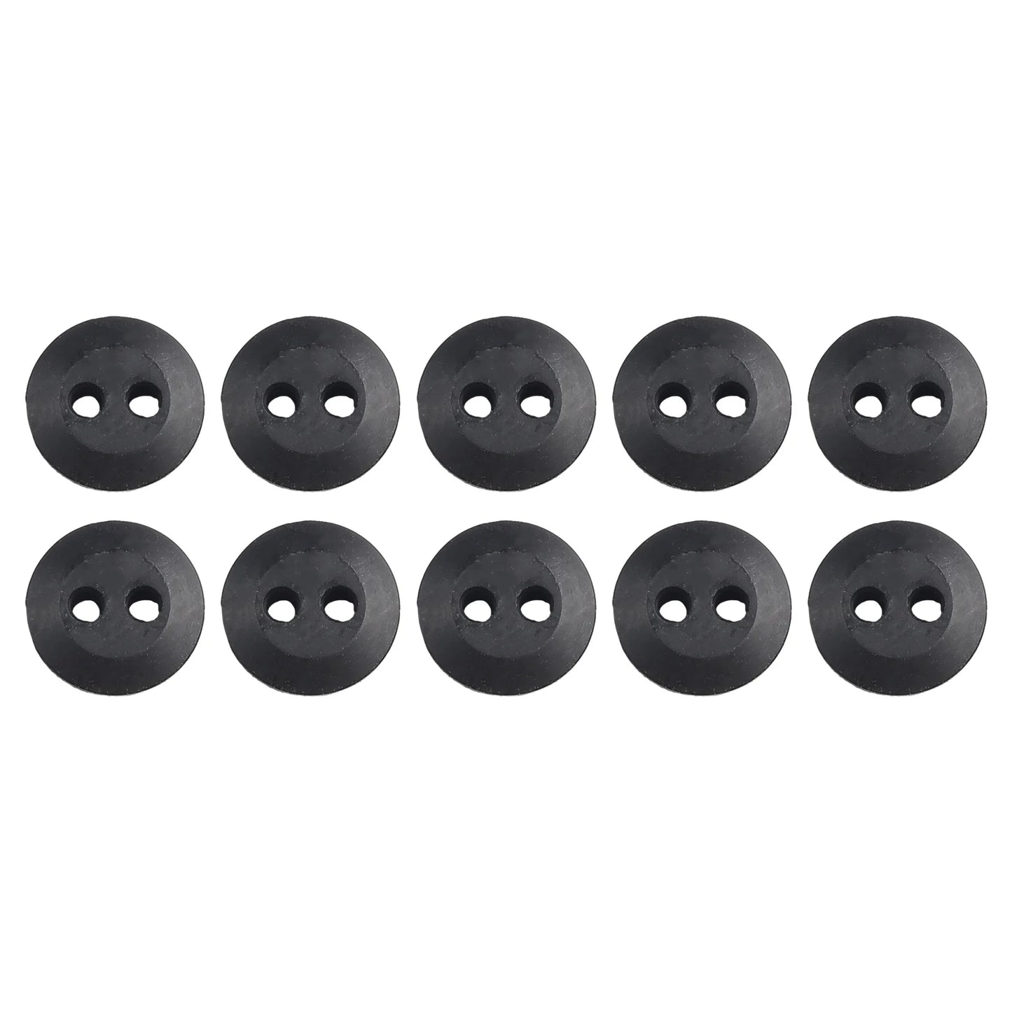 12pcs 2 Holes Fuel Tank Grommet Rubber With Fuel Line Pipe For Brush Cutter Grass Trimmer  Engine Part Garden Tool