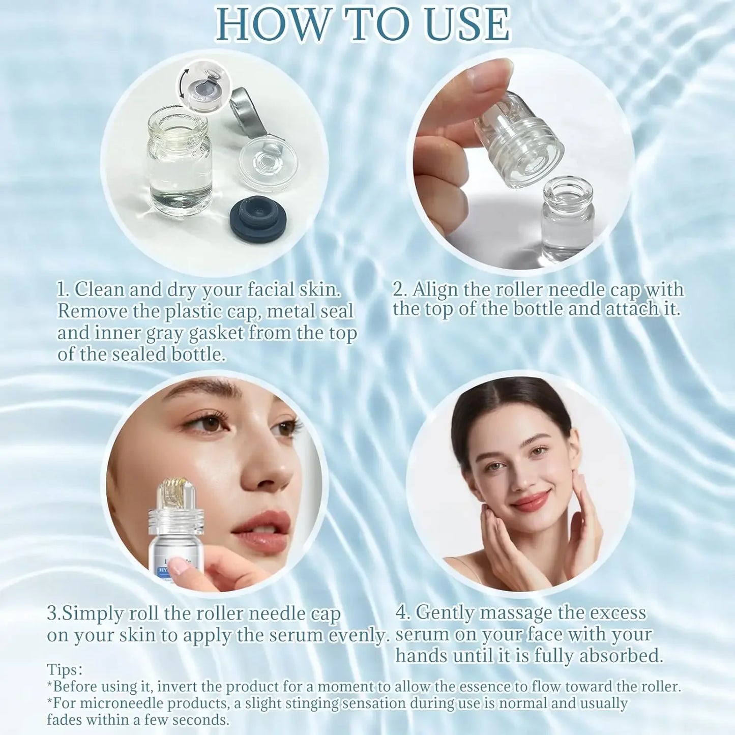 Micro Infusion Serum Kit 0.25mm Needle At Home Facial Beauty Tool Radiant Smooth Revitalizing Skin Care