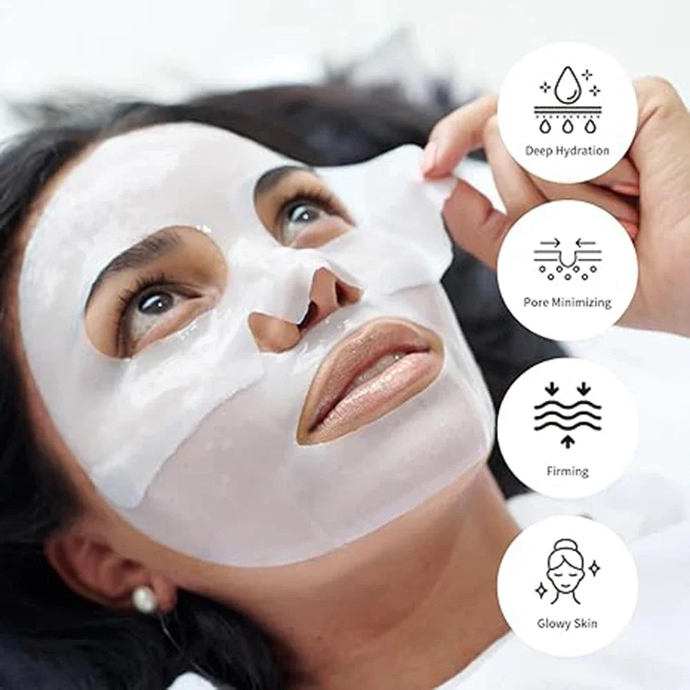 Deep Collagen Anti Wrinkle Lifting Mask Collagen Face Mask Overnight, Deep Collagen Mask for Lifting Firming Moisturizing. women