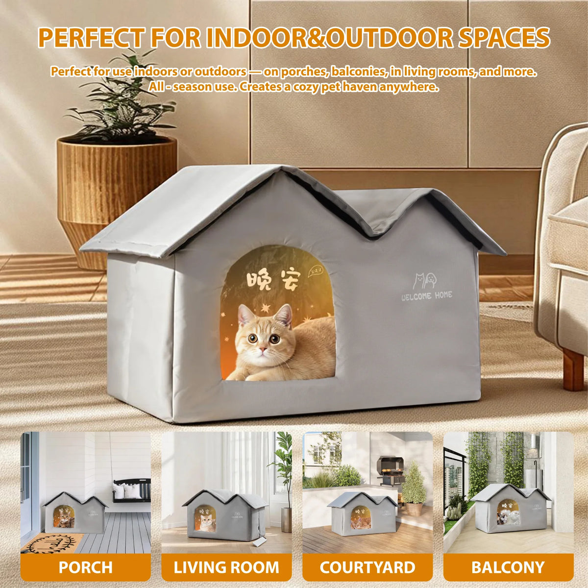 USB Heated & Cooling Cat Bed - All-Season Pet Mat
