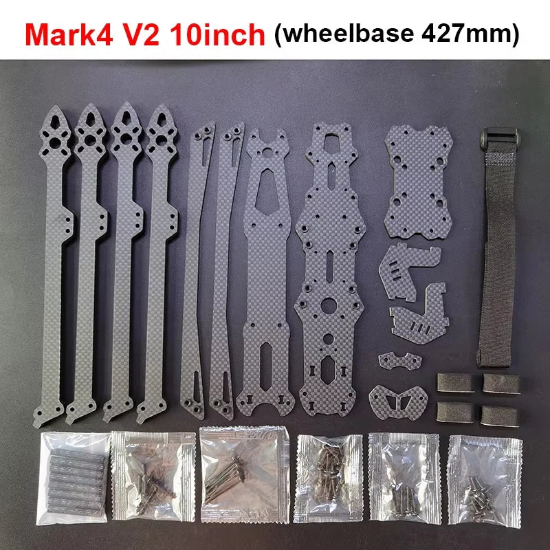 Mark4 Mark 4 13inch 539mm/8inch 367mm/9inch 387mm/10inch 427mm/7inch 295mm V2 3K Full Carbon Fiber TrueX Frame for FPV Model