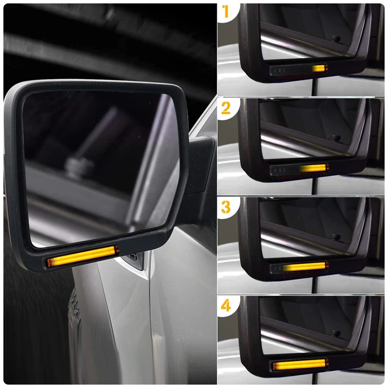 LED Under-Mirror Turn Signal Lights for Ford F-150 2004–2014 (2-Pack)