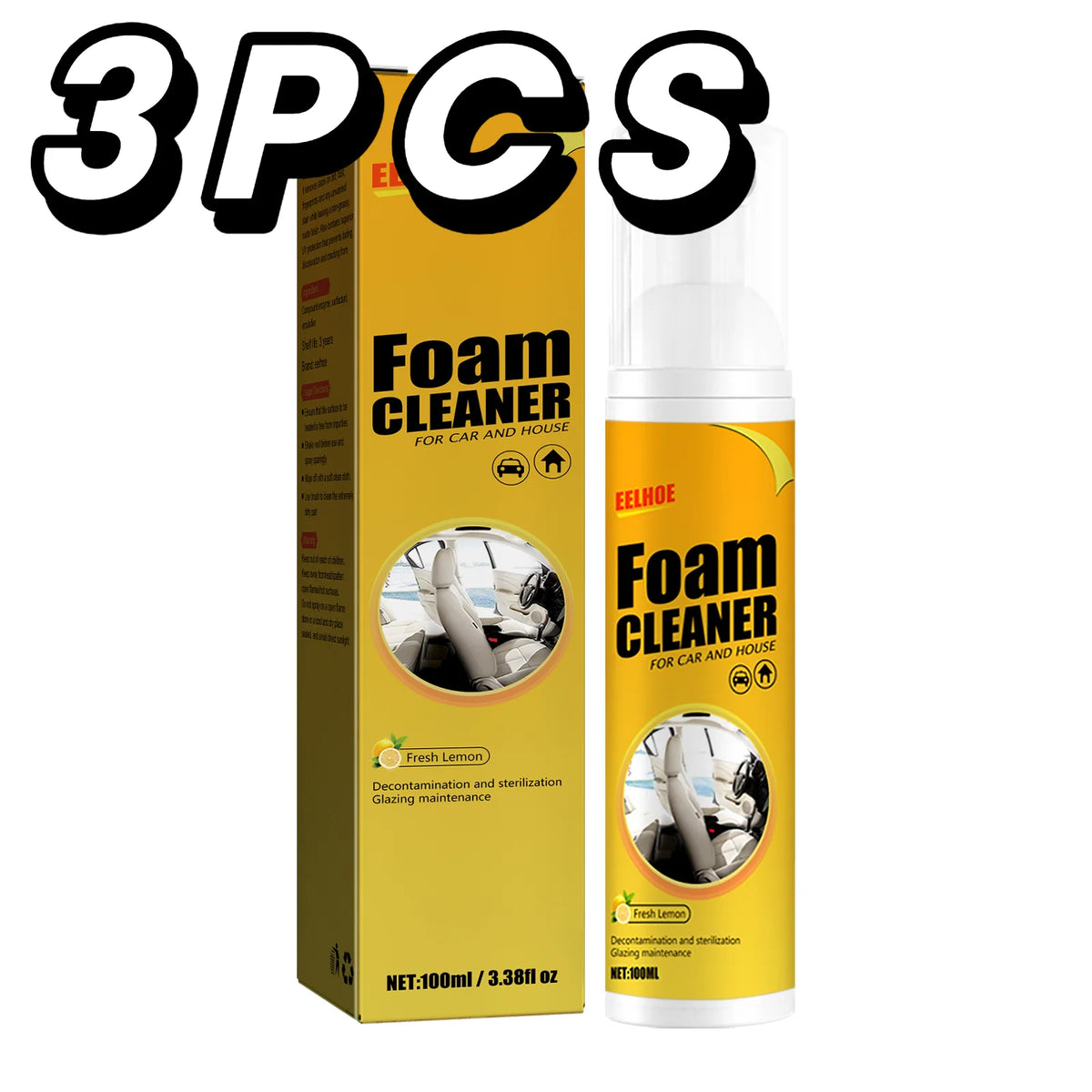 Multi-purpose Foam Cleaning Agent Automoive Car Interior Home Foam Cleaning Spray Interior Maintenance Wash Cleaning Foam Spray