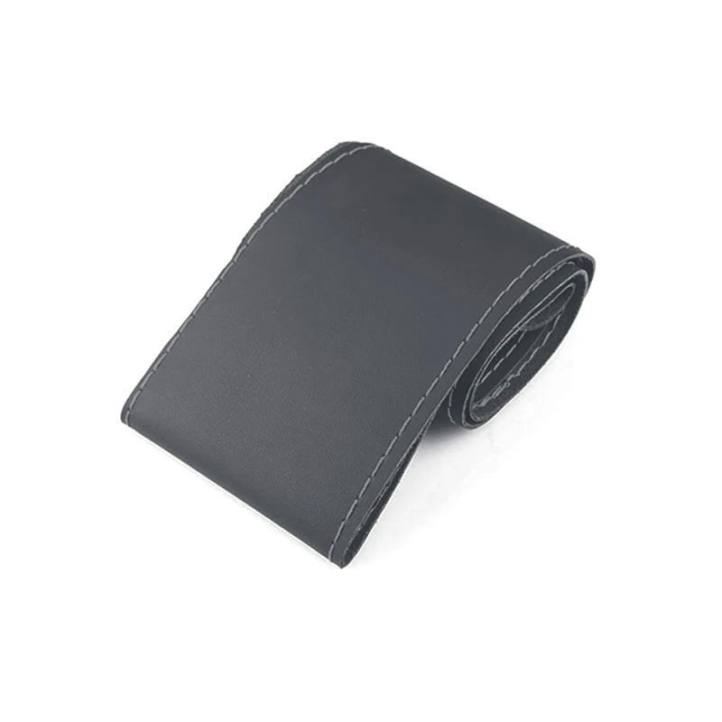 38cm DIY Microfiber Leather Steering Wheel Cover Kit
