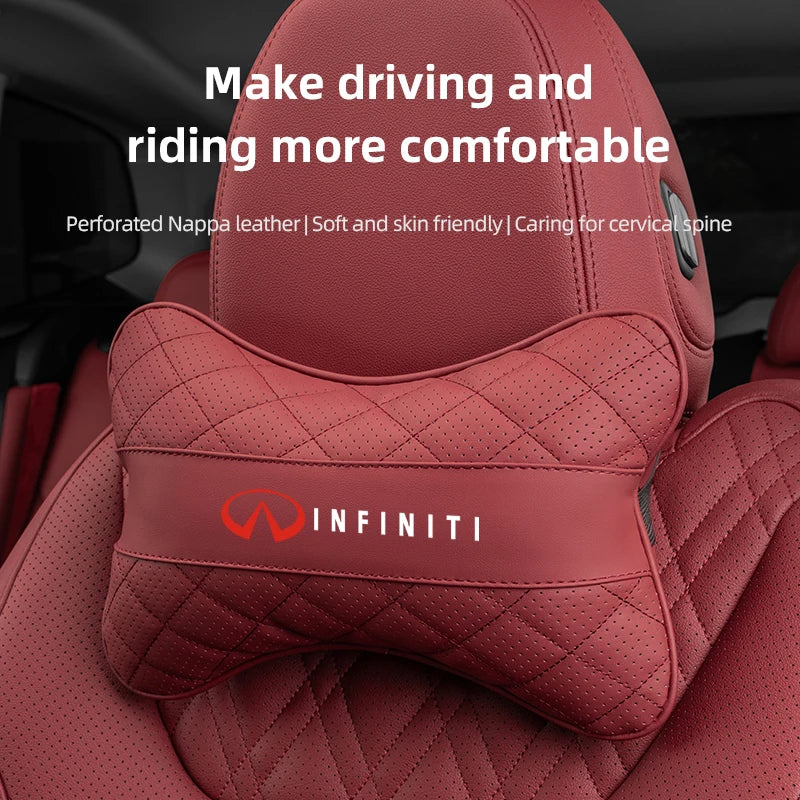 Car Seat Neck Pillow Headrest Lumbar Waist Support Cushion For Infiniti QX55 QX50 QX60 QX80 Q50 Q70L Q60 Q30 Q70 QX70 QX30 FX37
