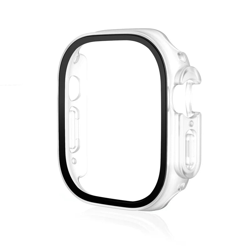 For Apple Watch Ultra 3 49mm 2026 PC Bumper+Screen Protector Tempered Glass+Cover for apple watch Case ultra 2/Ultra Accessories