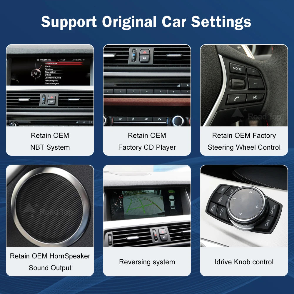 10.25 1920*720 Multimedia Display For BMW 5 Series F10 F11 2011-2017 CIC NBT  Touch Screen Wireless Carplay Android auto