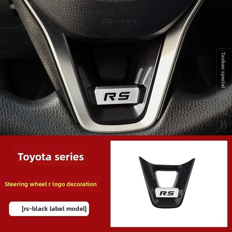Applicable to Toyota Fronanda Corolla RAV4 Rongfang Wilanda Leiling steering wheel decorative frame modification sticker