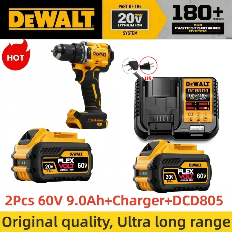 New Dewalt 60V 9.0Ah Battery Compatible with DCB200 DCB204 DCB205 DCF880 DCF885 Impact Drivers.