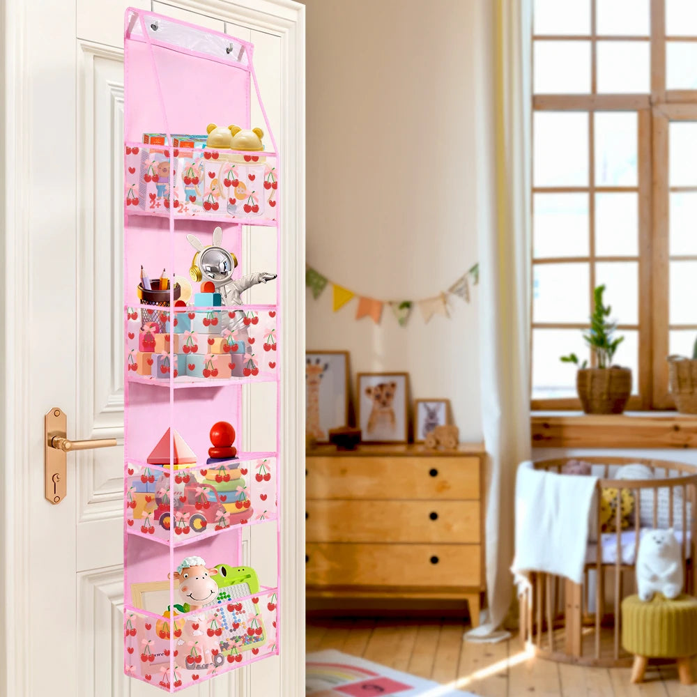4/6-Tier Hanging Storage Bag Foldable Organizer Over-The-Door Holder For Hair Accessories Snacks Toys Clothes Storage Holder