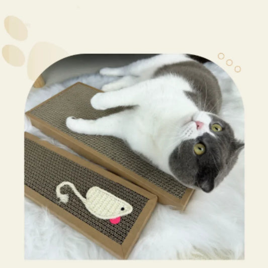 Cardboard Cat Scratcher Mat - Furniture Protector Scratching Board - photo 6