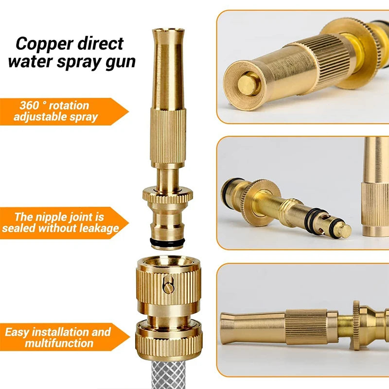 Car Washing Water Gun Garden Sprinkler Irrigation High Pressure Spray Automatic Pistol Wash Farming Supplies Watering System Jet