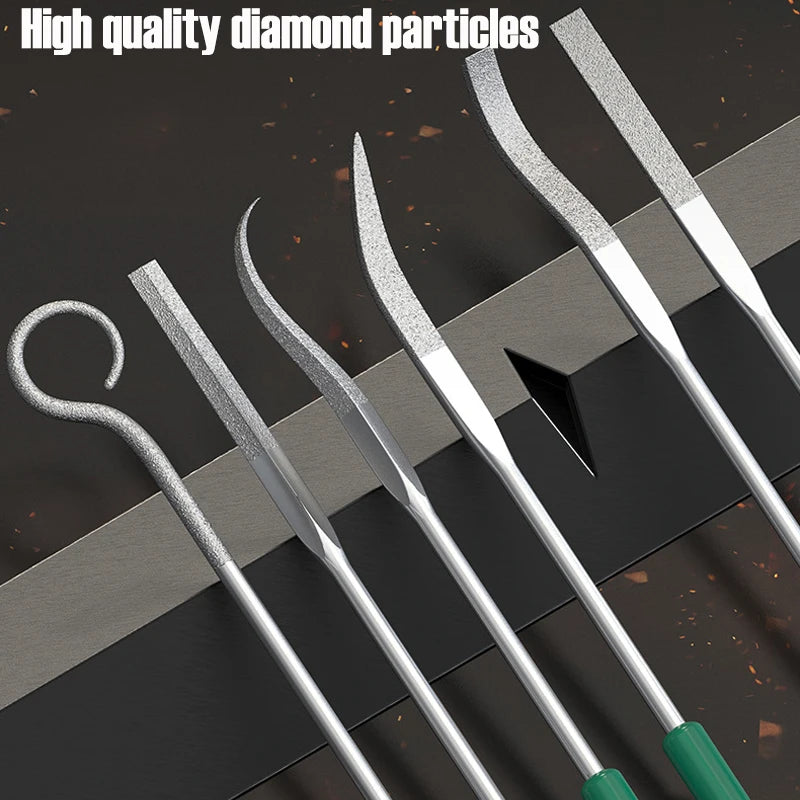 1 PCS Special-Shaped Diamond File Rust Removal Deburring Grinding Tool for Jewelry Metal Ceramic Glass Stone Craft Hand Tools