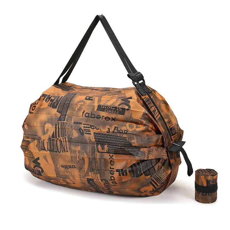 New Foldable Storage Bag Portable Travel Camouflage Handbags Large Capacity With Handle Japen Shopping Bag