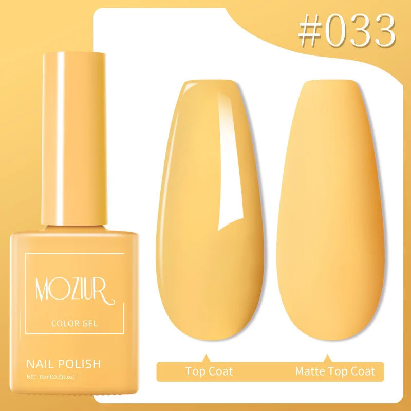Colorful Hot Sale Uv Gel Nail Polish Set Soak Off Gel Nail Polish 15ml Professional Nail Gel Polishes