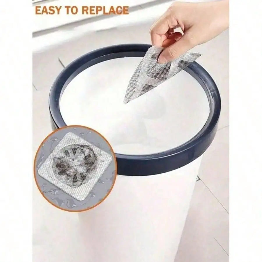 60PCS Disposable floor drain mesh,sewer filter,hair filter drain sticker, anti-odor, hair&insect, window screen repair sticker