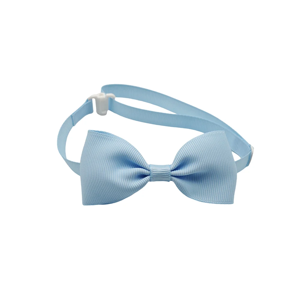 (10 pieces/lot) Fashion Bow Tie For Dogs Adjustable Neck Tie For Cat Solid Colors Puppy Grooming Accessories Pet Supplies