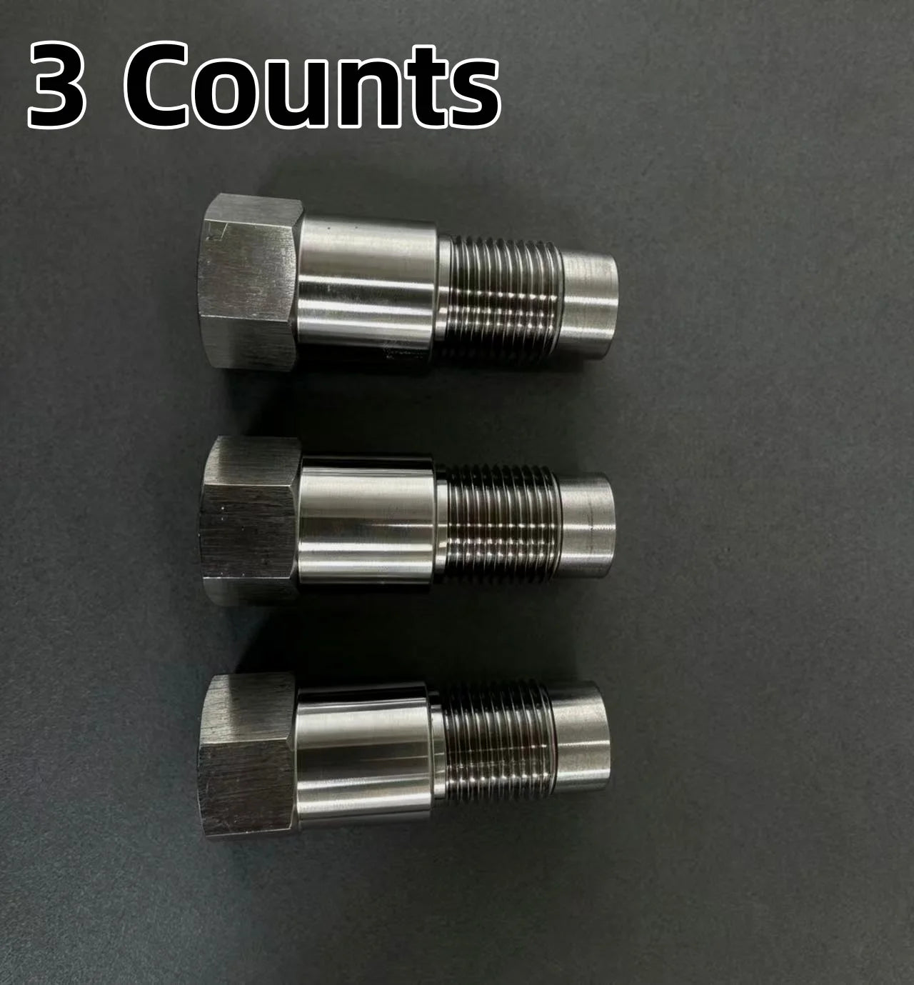 M18x1.5 Lambda Sensor Adapter, Stainless Steel Oxygen Sensor Spacer with Mini Catalytic Converter, Universal Exhaust Fitting