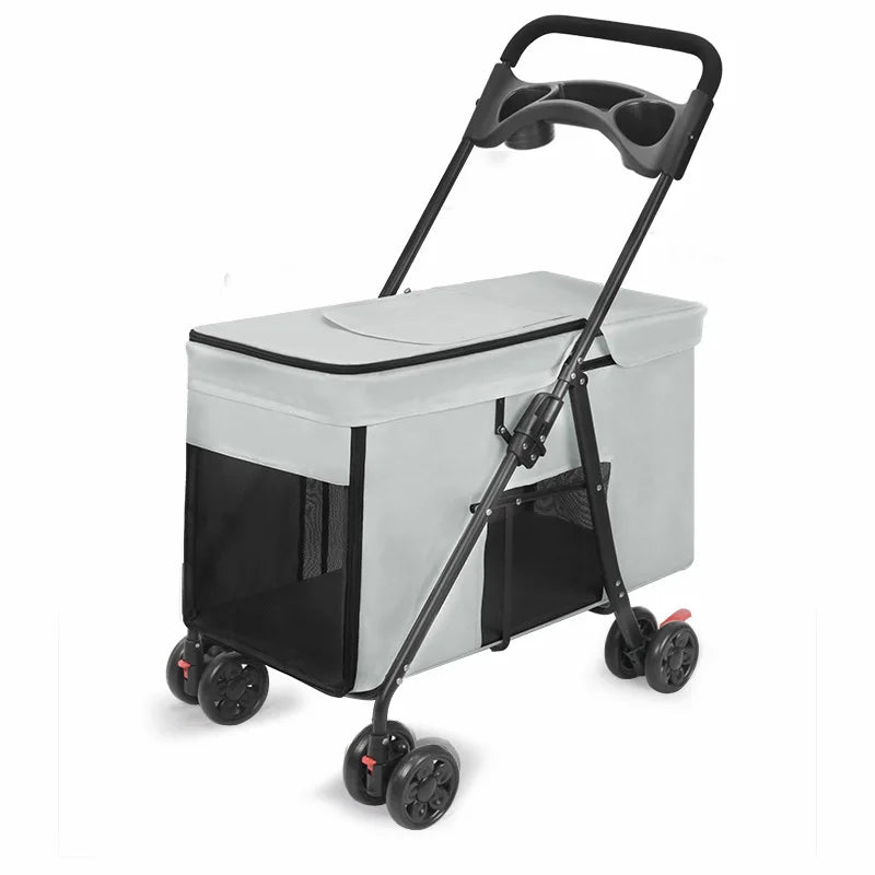 Folding Stroller for Medium & Large Dogs - Travel Pet Cart – photo 7