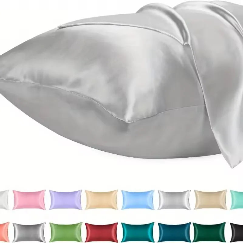 1PC Satin Pillowcase for Hair Similar to Silk Pillow Cases for Skin, Silky & Soft Pillow Covers, Gifts for Her or Him