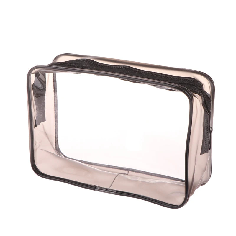 1Pc Clear Makeup Bag Fashion Transparent Travel Portable Mini Wash Storage Bags Women Zipper Organizer Cosmetic Bag