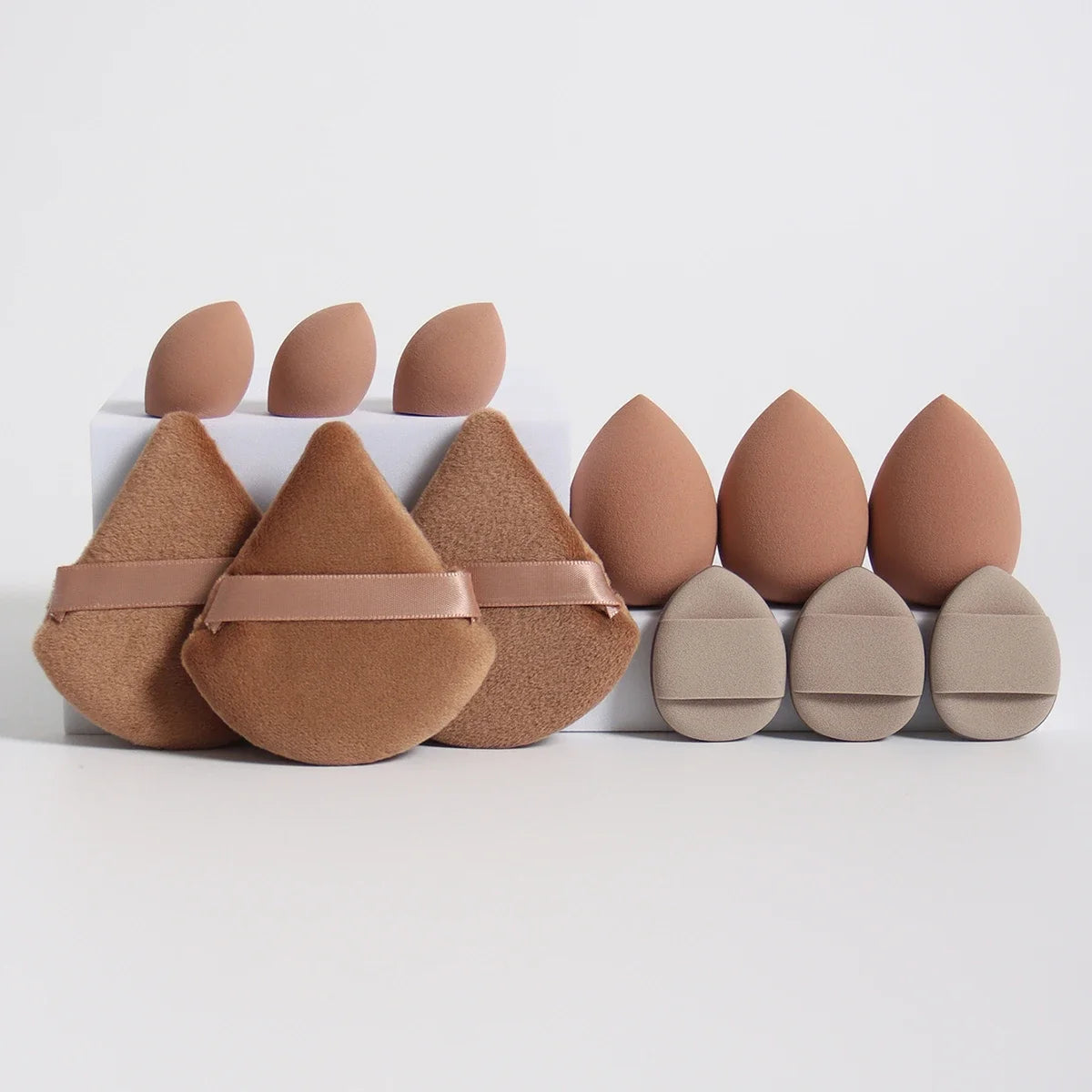 Makeup Sponge Set - 12/15 Pcs Blending Beauty Tools
