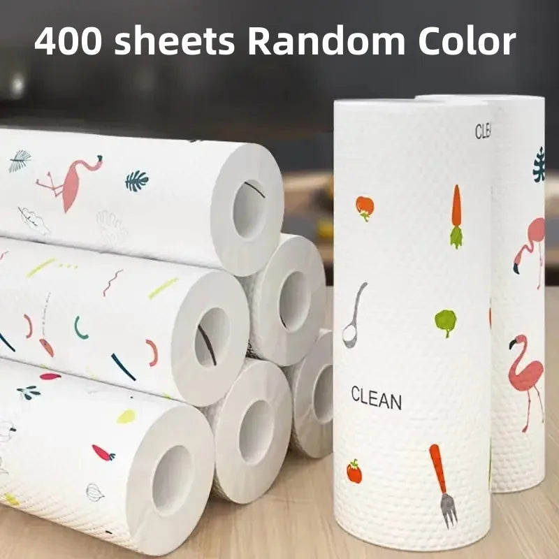 Disposable Kitchen Cleaning Cloth Roll - Wet or Dry Dish Wipes - photo 7