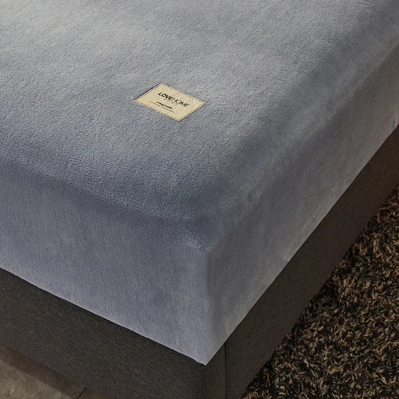 Flannel Fitted Sheet - Soft Warm Solid Color Bed Sheet, Single or Double - photo 11