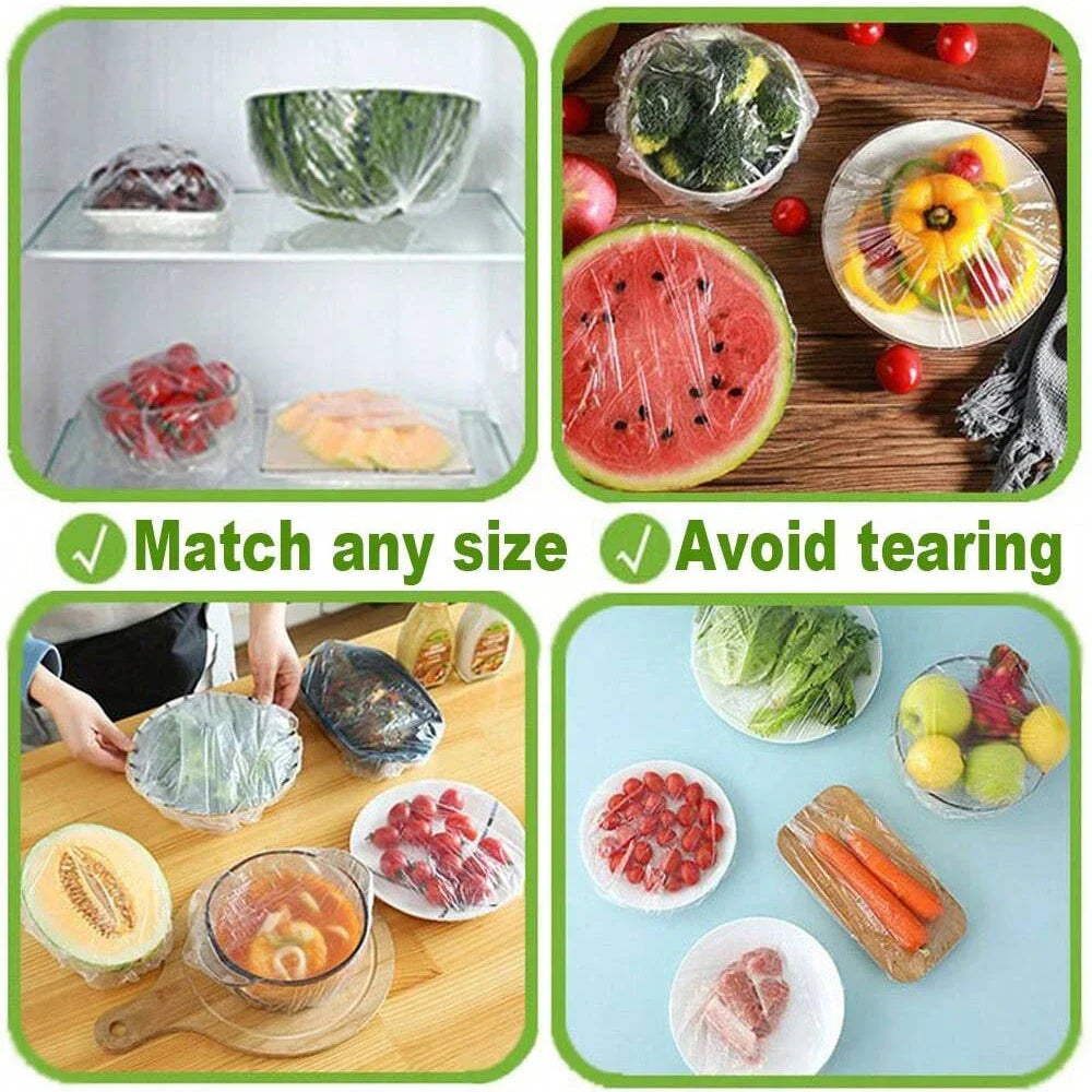 OIMG Reusable Food Wrap Storage Covers Bags For Bowl Elastic Plate Silicone Lid Cover Kitchen Fruit Plastic Fresh-Keeping Seal