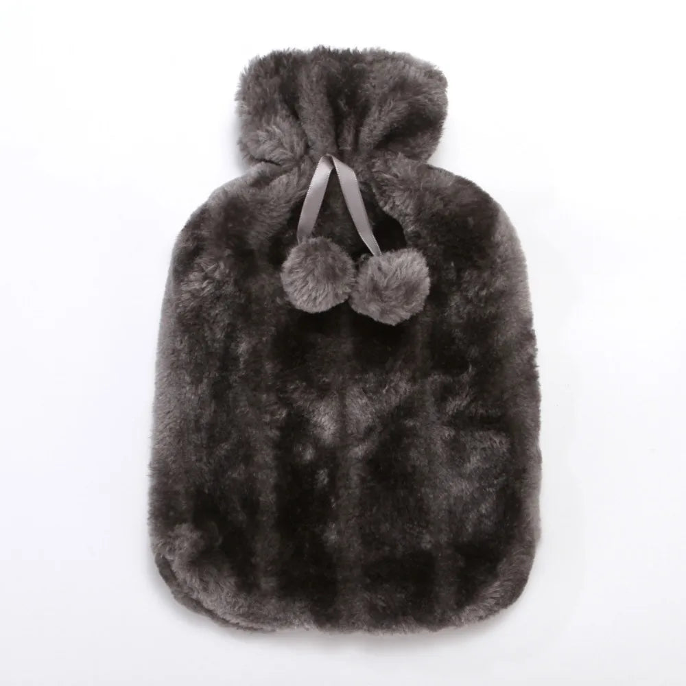 Hot Water Bottle with Soft Protective Case - Reusable Hand and Feet Warmer - photo 7