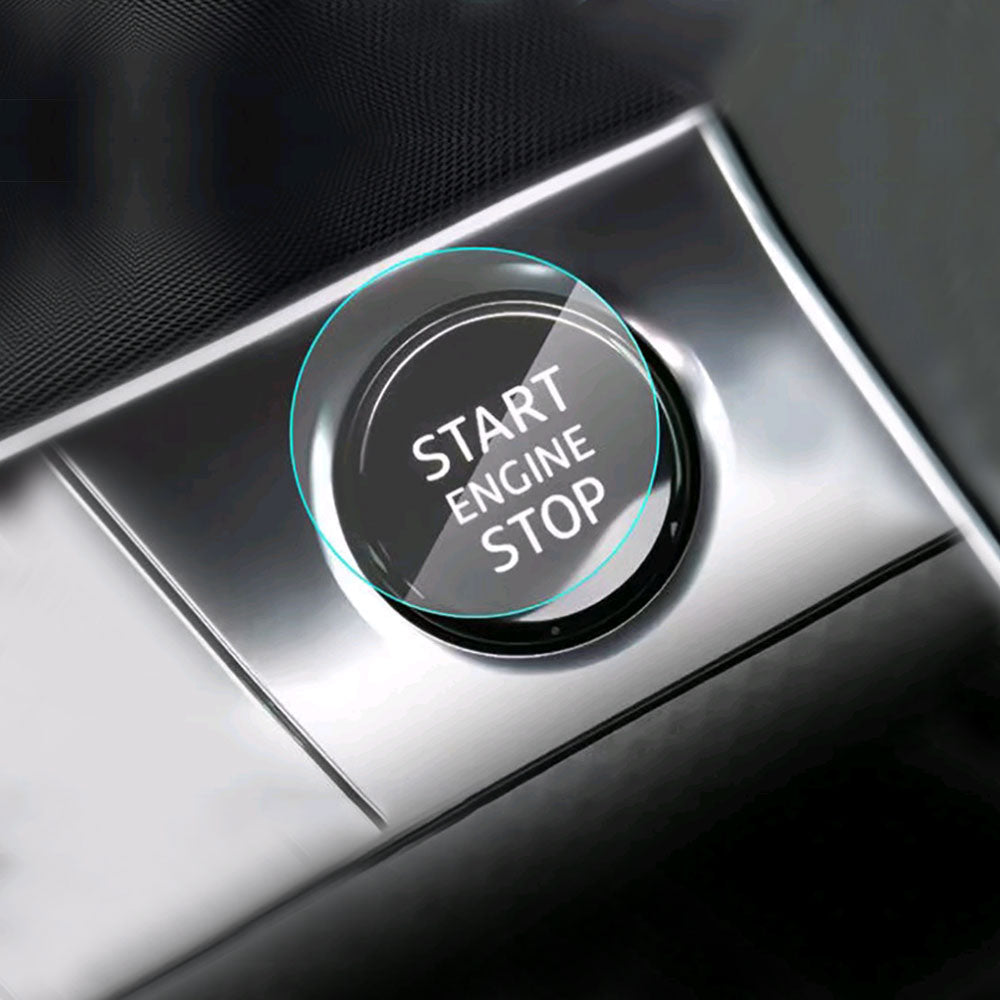 1Pc Unversial Waterproof Car Stickers Universal Engine Ignition Start Stop Button Transparent Protective Film Car Accessories