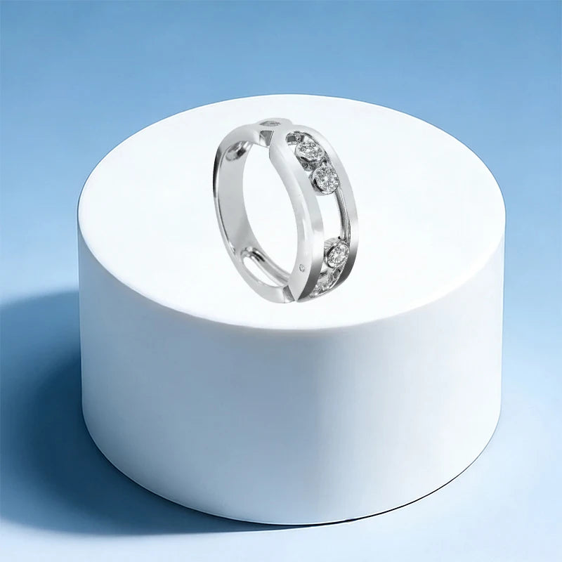 925 silver elegant ring - high-quality women's wedding party gift - DIY shining accessory