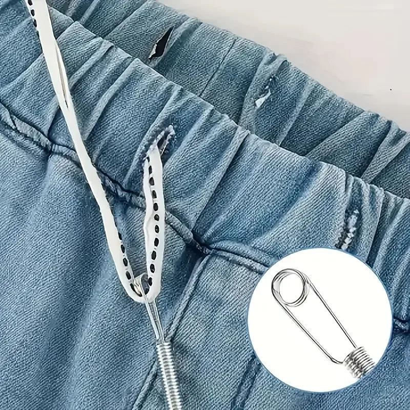 9 Inch Universal Spring Rope Threader Needle - Multi-Use Tool for Holiday Crafts, Sewing, and Quick Drawstring Repair