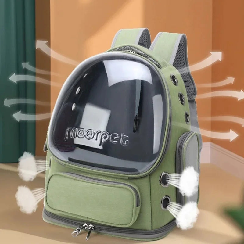 Cat Carrier Backpack with Clear Window - Travel Pet Bag – photo 4